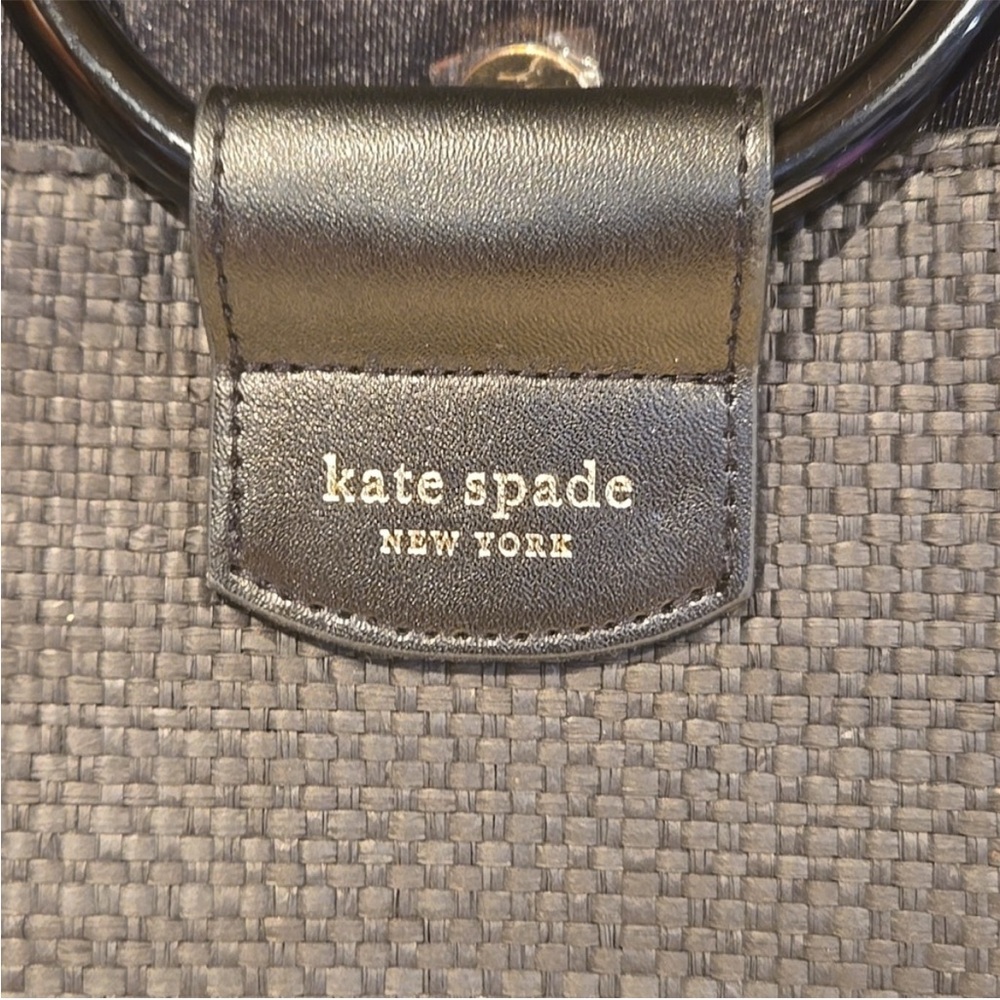 Kate Spade Black Raffia Tote - Picture 3 of 9